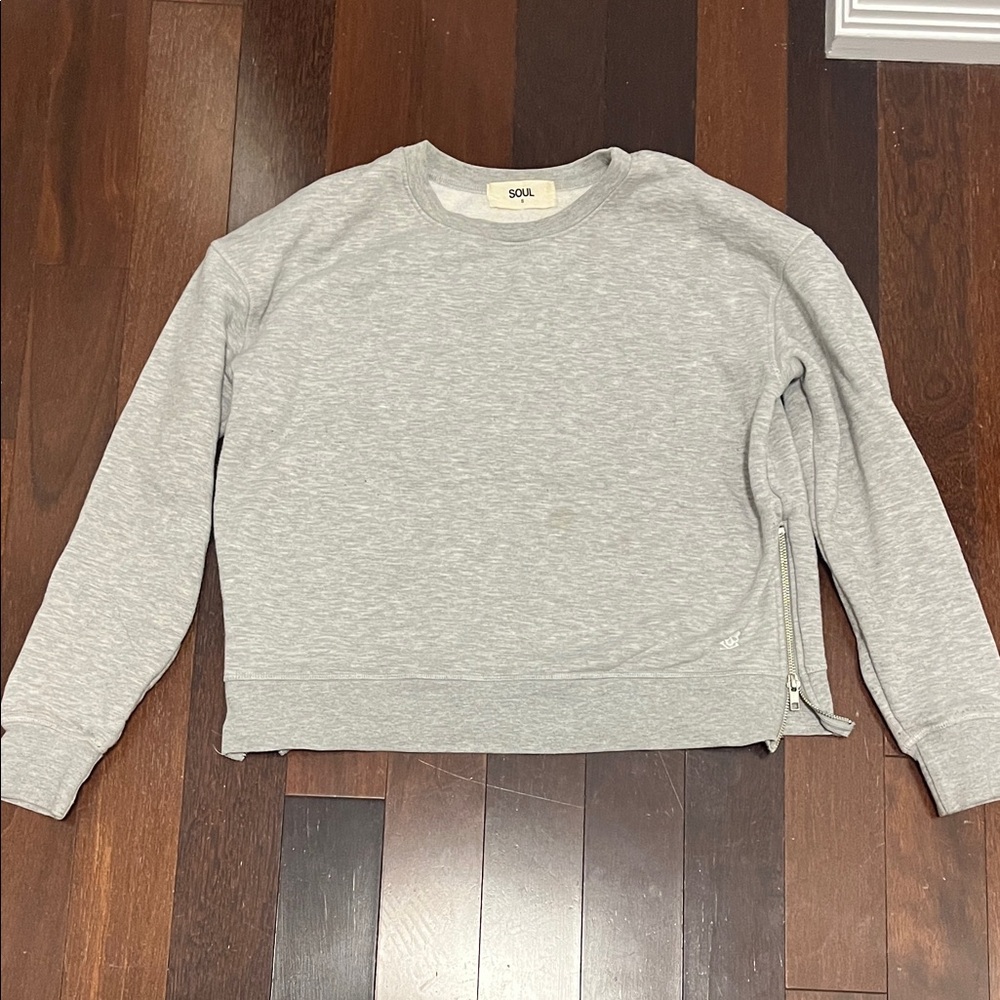 SoulCycle grey sweatshirt